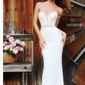 White Sherri Hill gown